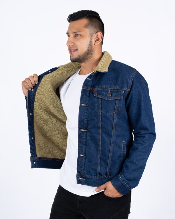 Chaqueta Jean Ovejera - Hombre Denim Stone Oscuro - OVJ 183 - 1