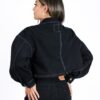 Chaqueta Oversize, Dama color negro con hilos blancos - OISEAU-CHN1 - 4