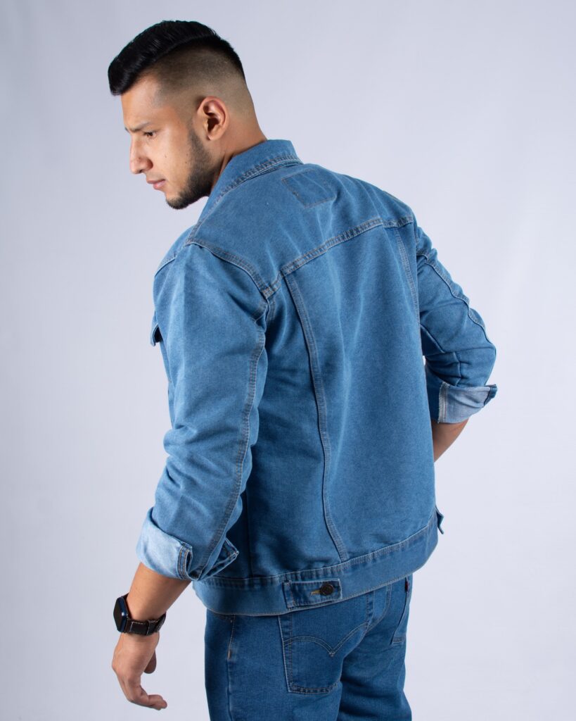 Chaqueta clásica en Jean para Hombre Color Stone Claro CHR-153-2