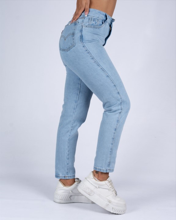 Jean Mom Fit Dama color Hielo - JM-101-3